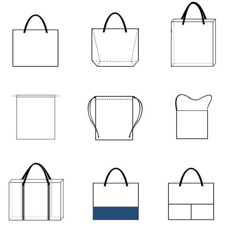 non woven carry bag design for garments